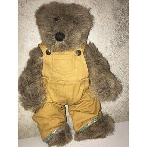 Ashton-Drake Gallery  14" Teddies Benjamin Bear 1996 Overalls Stuffed Plush